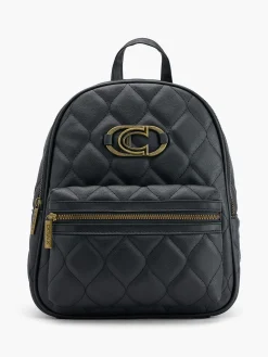 Discount Quilted Backpack with Logo Detail Women Backpacks