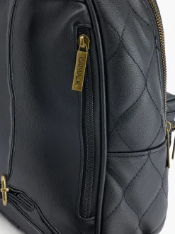 Discount Quilted Backpack with Logo Detail Women Backpacks