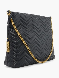 Sale Quilted Chevron Quilted Tote Bag with Chain Strap Women Bags·Tote Bags