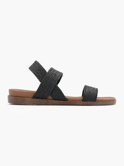 Best Raffia Textile Strapped Flat Sandal Women Sandals·Flat Sandals