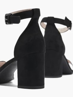 New Scalloped Edge Block Heel with Ankle Strap Women Heels·High Heels