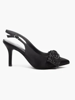 Online Slingback Diamante Bow Heel Women Heels·High Heels