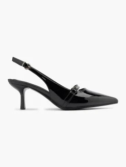 Outlet Slingback Low Heel with Buckle Strap Women Heels·Slingback Heels|Heels·High Heels