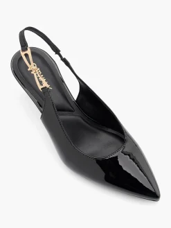 Clearance Slingback with Gold Link Detail Women Heels·Slingback Heels
