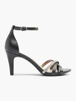 Best Stiletto Heel with Silver Strap Detail Women Sandals·Heeled Sandals|Heels·High Heels
