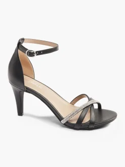 Best Stiletto Heel with Silver Strap Detail Women Sandals·Heeled Sandals|Heels·High Heels
