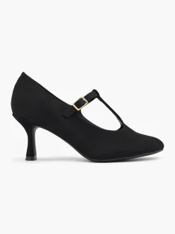 T Bar Heel with Buckle Detail Women Heels·Court Heels