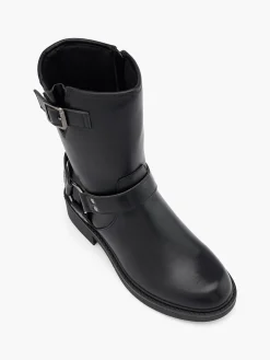 Outlet Tall Biker Boot with Metal Details Women Boots·Biker Boots