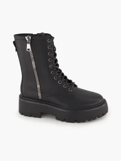 Outlet Tall Chunky Biker Boot with Zipper Detail Women Boots·Biker Boots|Boots·Ankle Boots