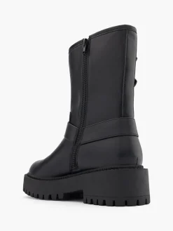 Clearance Tall Double Buckle Biker Boot Women Boots·Biker Boots|Boots·Chunky Boots