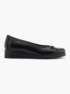 Discount Wedge Heel Ballerina with Bow Detail Women Loafers & Low Shoes·Ballet Pumps
