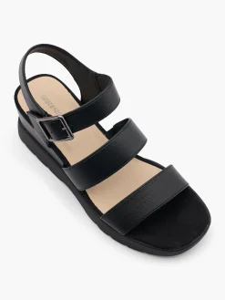 Outlet Wedge Sandal with Buckle Detail Women Heels·Wedges|Sandals·Wedge Sandals