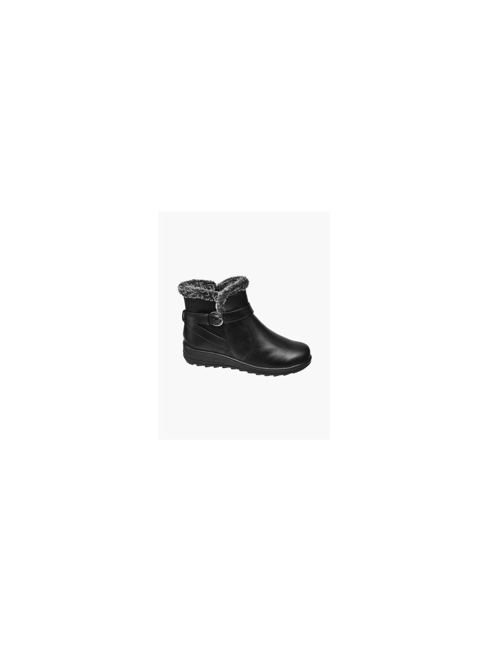 Clearance Wide Fit Wedge Comfort Ankle Boots Women Loafers & Low Shoes·Comfort|Boots·Winter Boots