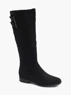 Wide Fit Long Leg Boot with Buckle Details Women Boots·Knee High Boots