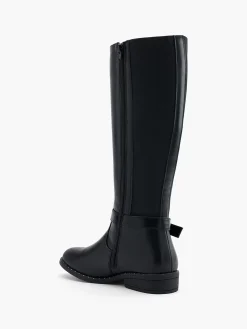 Outlet Wide Fit Long Leg Buckled Boot with Studded Detail Women Boots·Knee High Boots