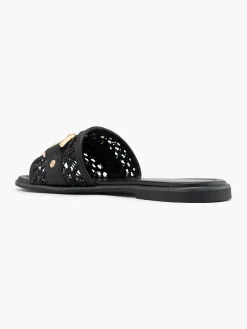 Online Woven Slip On Mule with Metal Detail Women Sandals·Mules|Sandals·Flat Sandals