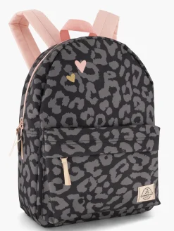 Online /Grey/Pink Leopard Print Backpack School Bags|Backpacks
