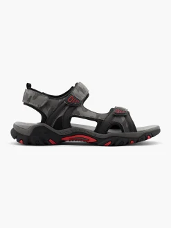 Clearance Black//Red Camouflage Twin Strap Sandals Sandals·Walking Sandals