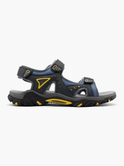 Hot Black/Grey/ Twin Strap Sandals Sandals·Walking Sandals