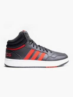 Online Black/Red Hoops 3.0 Mid Trainers Trainers·High-Top Trainers|Trainers·Adidas Trainers
