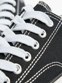 Online /White Canvas Lace Up Trainers Women Trainers·Canvas Trainers|Loafers & Low Shoes·Canvas