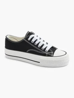 Online /White Canvas Lace Up Trainers Women Trainers·Canvas Trainers|Loafers & Low Shoes·Canvas