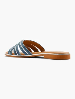 Raffia Sandal with Diamante Detailing Women Sandals·Flat Sandals