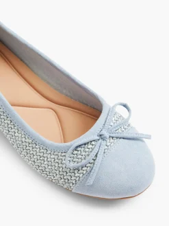 Best Woven Textured Ballerina Women Loafers & Low Shoes·Ballet Pumps