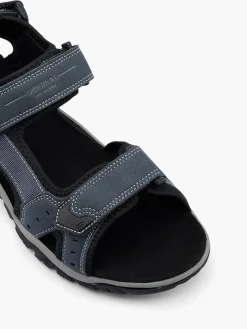 Discount /Grey Triple Strap Sandals Sandals·Walking Sandals