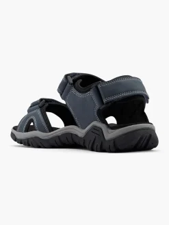 Discount /Grey Triple Strap Sandals Sandals·Walking Sandals