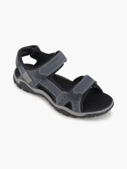 Discount /Grey Triple Strap Sandals Sandals·Walking Sandals