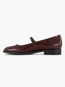 New Bordeaux Patent Ballerina Women Loafers & Low Shoes·Ballet Pumps