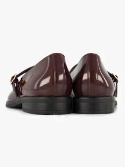 New Bordeaux Patent Ballerina Women Loafers & Low Shoes·Ballet Pumps
