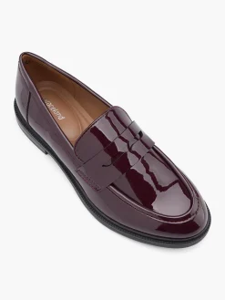 Clearance Bordeaux Plain Flat Loafer Women Loafers & Low Shoes·Loafers