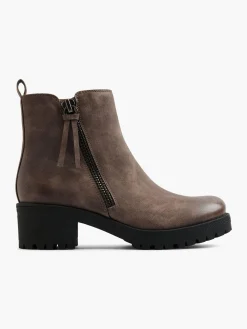 New Ankle Boot with Zip Pull Women Boots·Heeled Boots|Boots·Ankle Boots