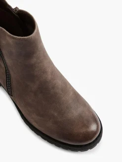New Ankle Boot with Zip Pull Women Boots·Heeled Boots|Boots·Ankle Boots