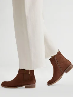 Outlet Chelsea Boot with Buckle Detail Women Boots·Ankle Boots