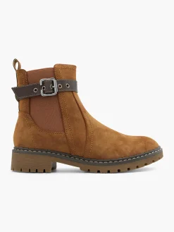 Classic Chelsea Boot with Buckle Strap Detail Women Boots·Ankle Boots