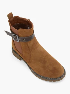 Classic Chelsea Boot with Buckle Strap Detail Women Boots·Ankle Boots