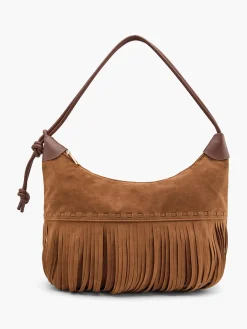 Clearance Faux Suede Fringed Shoulder Bag Women Bags·Shoulder Bags|Bags·Handbags