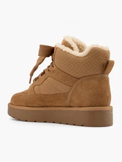 Outlet Fleece Lined Lace Up High Top Women Trainers·High Top Trainers|Boots·Lace-Up Boots