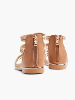 Best Gladiator Sandals with Woven and Metallic Detail Women Sandals·Gladiator Sandals|Sandals·Flat Sandals