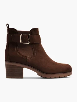 Heeled Chelsea Boot with Buckle Detail Women Boots·Chelsea Boots|Boots·Ankle Boots