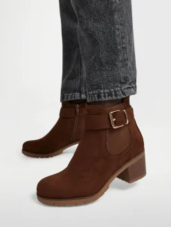 Heeled Chelsea Boot with Buckle Detail Women Boots·Chelsea Boots|Boots·Ankle Boots