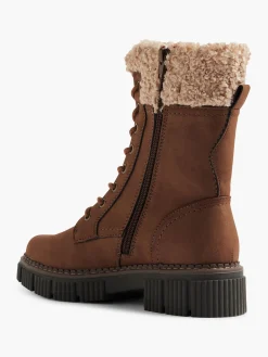 Clearance Lace Up Boot with Faux Fur Lining Women Boots·Winter Boots|Boots·Lace-Up Boots