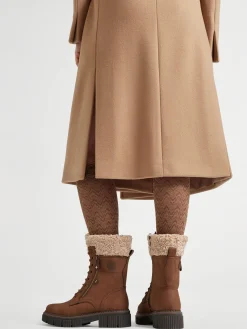 Clearance Lace Up Boot with Faux Fur Lining Women Boots·Winter Boots|Boots·Lace-Up Boots
