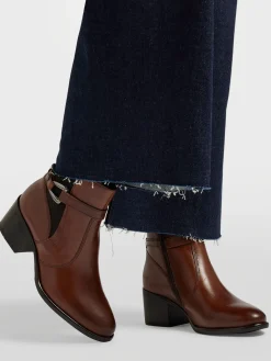 Clearance Leather Ankle Boot with Strap Women Boots·Ankle Boots