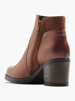 Clearance Brown Leather Classic Ankle Boot Women Boots·Leather Boots|Boots·Ankle Boots