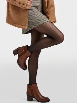 Clearance Brown Leather Classic Ankle Boot Women Boots·Leather Boots|Boots·Ankle Boots