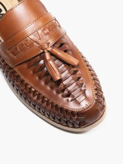 Hot Leather Interweave Loafer Shoes·Slip-On Shoes|Shoes·Loafers